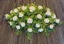 white rose casket